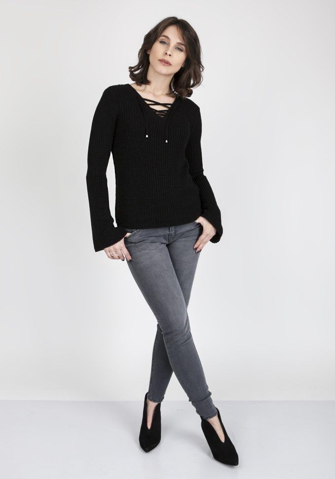 Sweter Kylie SWE 117 Czarny