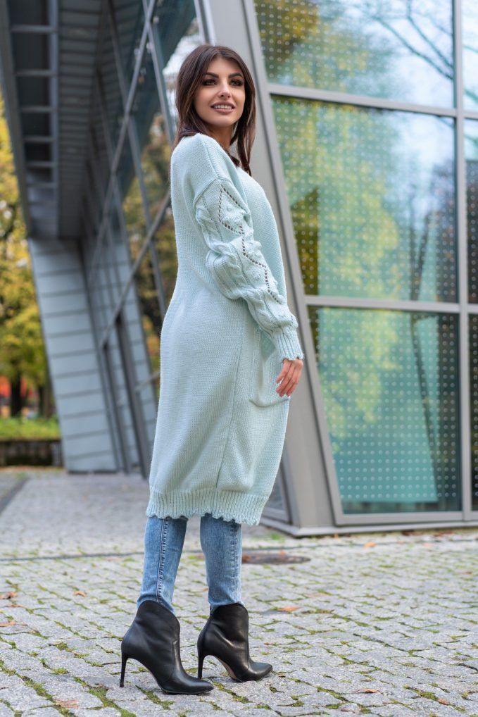 Sweter Delaina Mint - obrazek 3