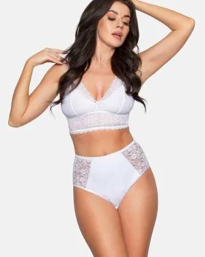 Figi Lace-Fit BBL 070 Białe