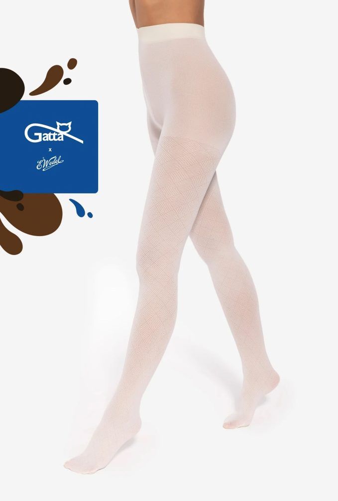 Rajstopy Wedel Tights 40 02 White Choco - obrazek 2